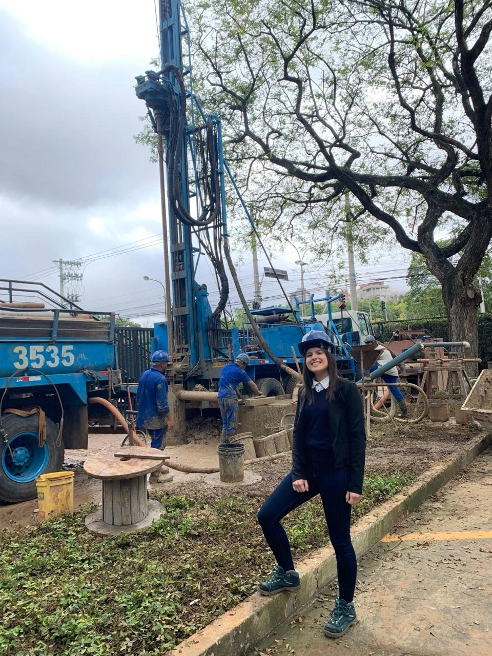 Ketelen Weber em visita técnica de campo